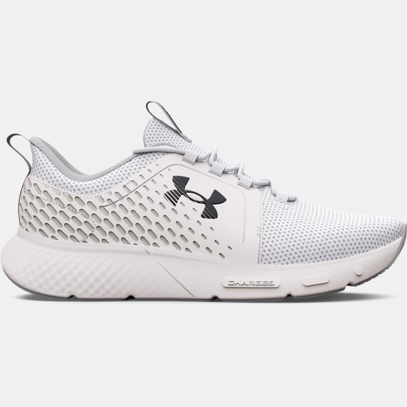 Men's  Under Armour  Charged Decoy Running Shoes White / White / Black 7.5